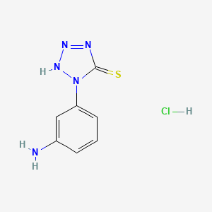 5H-Tetrazole-5-thione, 1-(3-aminophenyl)-1,2-dihydro-, monohydrochloride