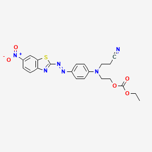 2-((2-Cyanoethyl)(4-((6-nitrobenzothiazol-2-yl)azo)phenyl)amino)ethyl ethyl carbonate