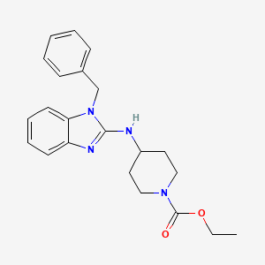 molecular formula C22H26N4O2 B1622815 Ethyl 4-((1-benzyl-1H-benzimidazol-2-yl)amino)piperidine-1-carboxylate CAS No. 83898-30-0