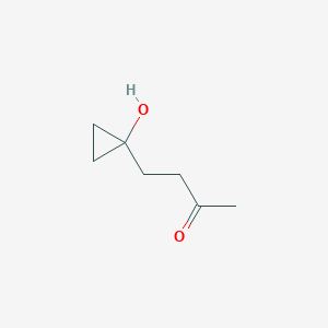 molecular formula C7H12O2 B162282 4-(1-Hydroxycyclopropyl)-2-butanone CAS No. 139963-69-2
