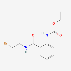 molecular formula C12H15BrN2O3 B1622820 Ethyl (2-((2-bromoethyl)aminocarbonyl)phenyl)carbamate CAS No. 84946-13-4