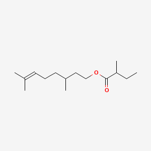3,7-Dimethyloct-6-enyl 2-methylbutyrate