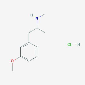molecular formula C11H18ClNO B1622831 N,alpha-Dimethyl-m-methoxyphenethylamine hydrochloride CAS No. 79896-22-3