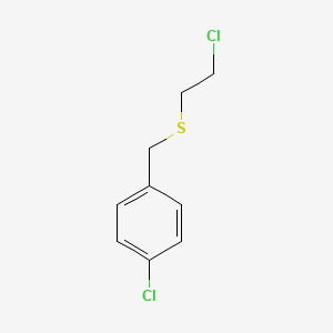 1-Chloro-4-[[(2-chloroethyl)thio]methyl]benzene