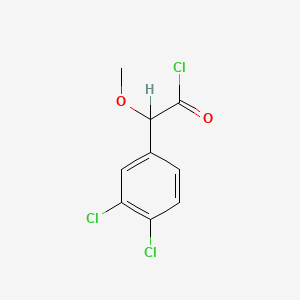 molecular formula C9H7Cl3O2 B1622847 2-(3,4-Dichlorophenyl)-2-methoxyacetyl chloride CAS No. 83833-34-5