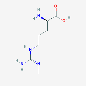 molecular formula C7H16N4O2 B162285 (2R)-2-amino-5-[(N'-methylcarbamimidoyl)amino]pentanoic acid CAS No. 137694-74-7