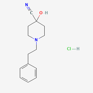 4-Hydroxy-1-phenethylpiperidine-4-carbonitrile monohydrochloride