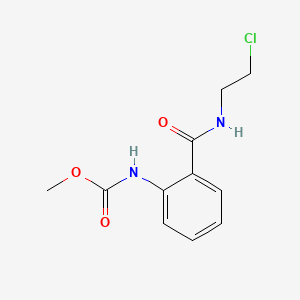 molecular formula C11H13ClN2O3 B1622853 Methyl (2-((2-chloroethyl)aminocarbonyl)phenyl)carbamate CAS No. 85098-73-3