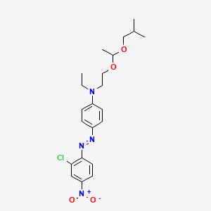 molecular formula C22H29ClN4O4 B1622856 4-[(2-Chloro-4-nitrophenyl)azo]-N-ethyl-n-[2-[1-(2-methylpropoxy)ethoxy]ethyl]aniline CAS No. 85750-13-6