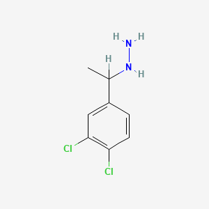 molecular formula C8H10Cl2N2 B1622859 (1-(3,4-Dichlorophenyl)ethyl)hydrazine CAS No. 55294-31-0