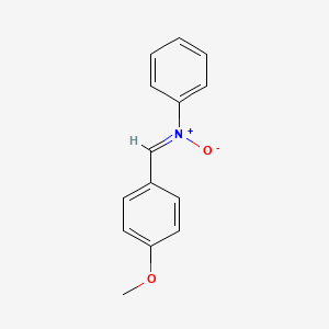 molecular formula C14H13NO2 B1622862 Nitrone, alpha-(p-methoxyphenyl)-N-phenyl- CAS No. 3585-93-1