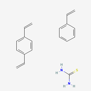 Thiourea, reaction products with chloromethylated divinylbenzene-styrene polymer