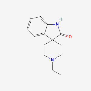 Spiro(indoline-3,4'-piperidin)-2-one, 1'-ethyl-
