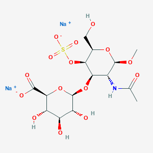 Methyl 2-acetamido-2-deoxy-3-O-(beta-glucopyranosyluronic acid)-4-O-sulfo-beta-galactopyranoside