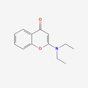 4H-1-Benzopyran-4-one, 2-(diethylamino)-