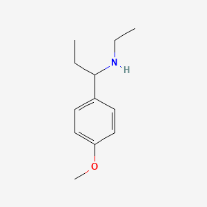 molecular formula C12H19NO B1622902 N-ethyl-1-(4-methoxyphenyl)propan-1-amine CAS No. 40023-81-2