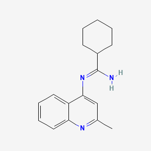 N-(Cyclohexylcarbonimidoyl)-2-methylquinolin-4-amine