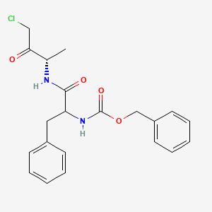 molecular formula C21H23ClN2O4 B1622919 Benzyloxycarbonylphenylalanyl-alanine chloromethyl ketone CAS No. 60525-17-9