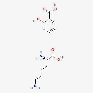 molecular formula C13H20N2O5 B1622933 L-Lysine monosalicylate CAS No. 57282-48-1