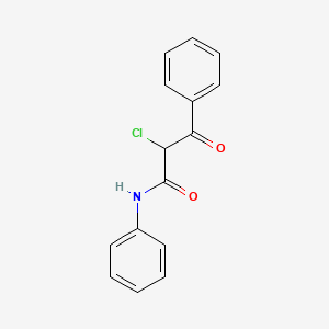 molecular formula C15H12ClNO2 B1622935 2-氯-3-氧代-N,3-二苯基丙酰胺 CAS No. 27525-98-0