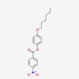 molecular formula C19H21NO5 B1622937 4-Hexyloxyphenyl 4-nitrobenzoate CAS No. 68162-10-7