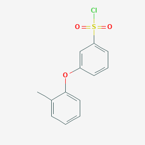 molecular formula C13H11ClO3S B1622941 [3-(2-Methylphenoxy)phenyl]sulfonyl chloride CAS No. 885950-88-9