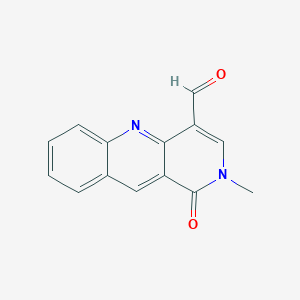 molecular formula C14H10N2O2 B1622942 2-Methyl-1-oxo-1,2-dihydrobenzo[b]-1,6-naphthyridine-4-carbaldehyde CAS No. 88752-82-3