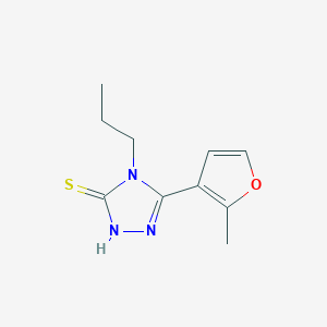molecular formula C10H13N3OS B1622944 5-(2-甲基-3-呋喃基)-4-丙基-4H-1,2,4-三唑-3-硫醇 CAS No. 725218-33-7