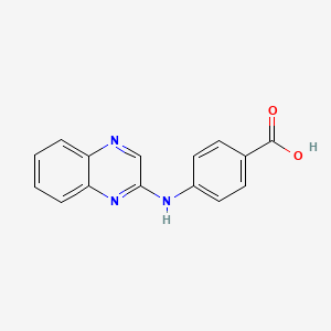 molecular formula C15H11N3O2 B1622950 4-(quinoxalin-2-ylamino)benzoic Acid CAS No. 100962-02-5