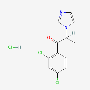 1-(2,4-Dichlorophenyl)-2-(1H-imidazol-1-yl)propan-1-one hydrochloride