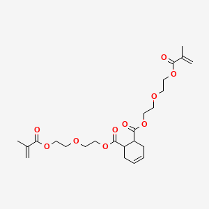 molecular formula C24H34O10 B1622965 Bis(2-(2-((2-methyl-1-oxoallyl)oxy)ethoxy)ethyl) cyclohex-4-ene-1,2-dicarboxylate CAS No. 54736-56-0