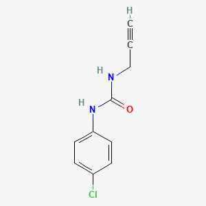 molecular formula C10H9ClN2O B1622970 Urea, 1-(p-chlorophenyl)-3-(2-propynyl)- CAS No. 57105-65-4