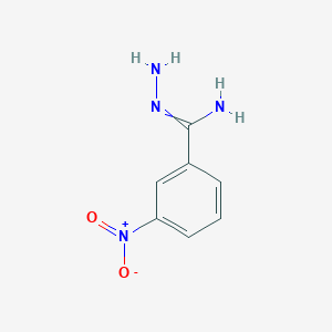molecular formula C7H8N4O2 B1622991 N'-amino-3-nitrobenzenecarboximidamide CAS No. 60666-23-1