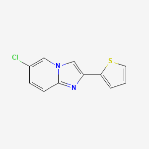 molecular formula C11H7ClN2S B1622992 6-氯-2-(噻吩-2-基)咪唑并[1,2-a]吡啶 CAS No. 35368-93-5