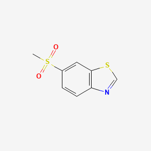 molecular formula C8H7NO2S2 B1622996 6-(Methylsulfonyl)benzo[d]thiazole CAS No. 304660-64-8