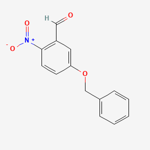 molecular formula C14H11NO4 B1622999 5-(Benzyloxy)-2-nitrobenzaldehyde CAS No. 58662-54-7
