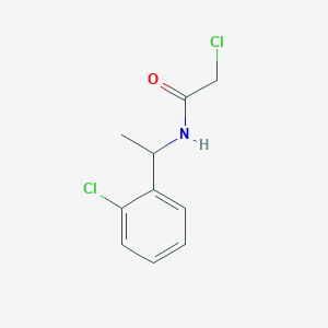 molecular formula C10H11Cl2NO B1623000 2-chloro-N-[1-(2-chlorophenyl)ethyl]acetamide CAS No. 40023-10-7