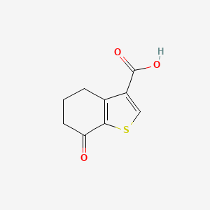 molecular formula C9H8O3S B1623001 7-Oxo-4,5,6,7-tetrahydro-1-benzothiophene-3-carboxylic acid CAS No. 96334-46-2