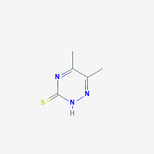 molecular formula C5H7N3S B1623004 5,6-Dimethyl-1,2,4-triazine-3-thiol CAS No. 7274-58-0