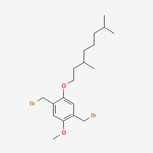 molecular formula C19H30Br2O2 B1623005 1,4-Bis(bromomethyl)-2-(3,7-dimethyloctoxy)-5-methoxybenzene CAS No. 287919-00-0