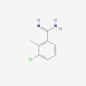 B1623007 3-Chloro-2-methyl-benzamidine CAS No. 885964-01-2