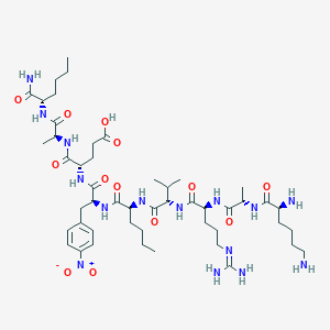 molecular formula C49H83N15O13 B162301 HIV Protease Substrate IV CAS No. 128340-47-6