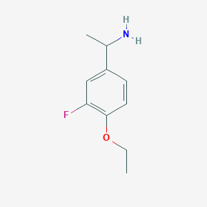 molecular formula C10H14FNO B1623013 1-(4-Ethoxy-3-fluorophenyl)ethanamine CAS No. 634150-90-6