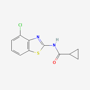 molecular formula C11H9ClN2OS B1623043 N-(4-Chlorobenzo[D]thiazol-2-YL)cyclopropanecarboxamide CAS No. 77414-54-1