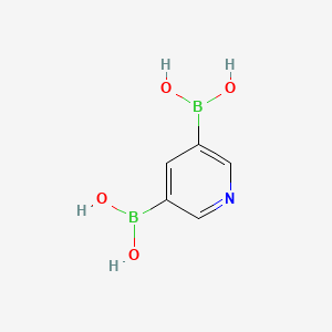 molecular formula C5H7B2NO4 B1623050 (5-boronopyridin-3-yl)boronic Acid CAS No. 1012085-48-1