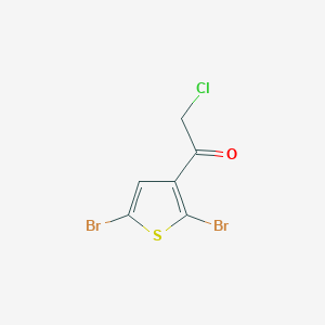 molecular formula C6H3Br2ClOS B1623053 2-Chloro-1-(2,5-dibromothien-3-yl)ethanone CAS No. 69746-86-7
