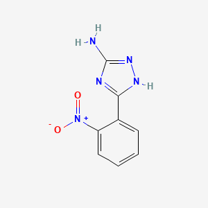 molecular formula C8H7N5O2 B1623063 5-(2-nitrophenyl)-1H-1,2,4-triazol-3-amine CAS No. 59301-22-3