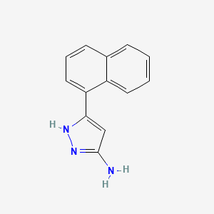 molecular formula C13H11N3 B1623070 3-(1-Naphthyl)-1H-pyrazol-5-amine CAS No. 209224-89-5