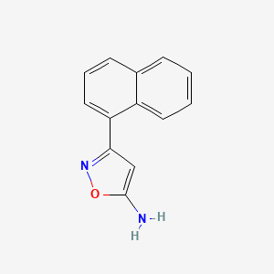 molecular formula C13H10N2O B1623075 3-Naphthalen-1-YL-isoxazol-5-ylamine CAS No. 501117-00-6