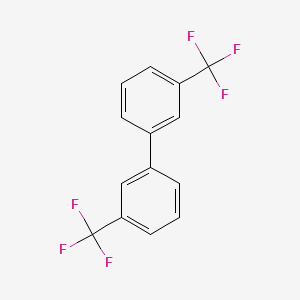 molecular formula C14H8F6 B1623089 3,3'-Bis(trifluoromethyl)-1,1'-biphenyl CAS No. 580-82-5